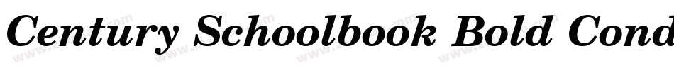 Century Schoolbook Bold Condensed BT字体转换